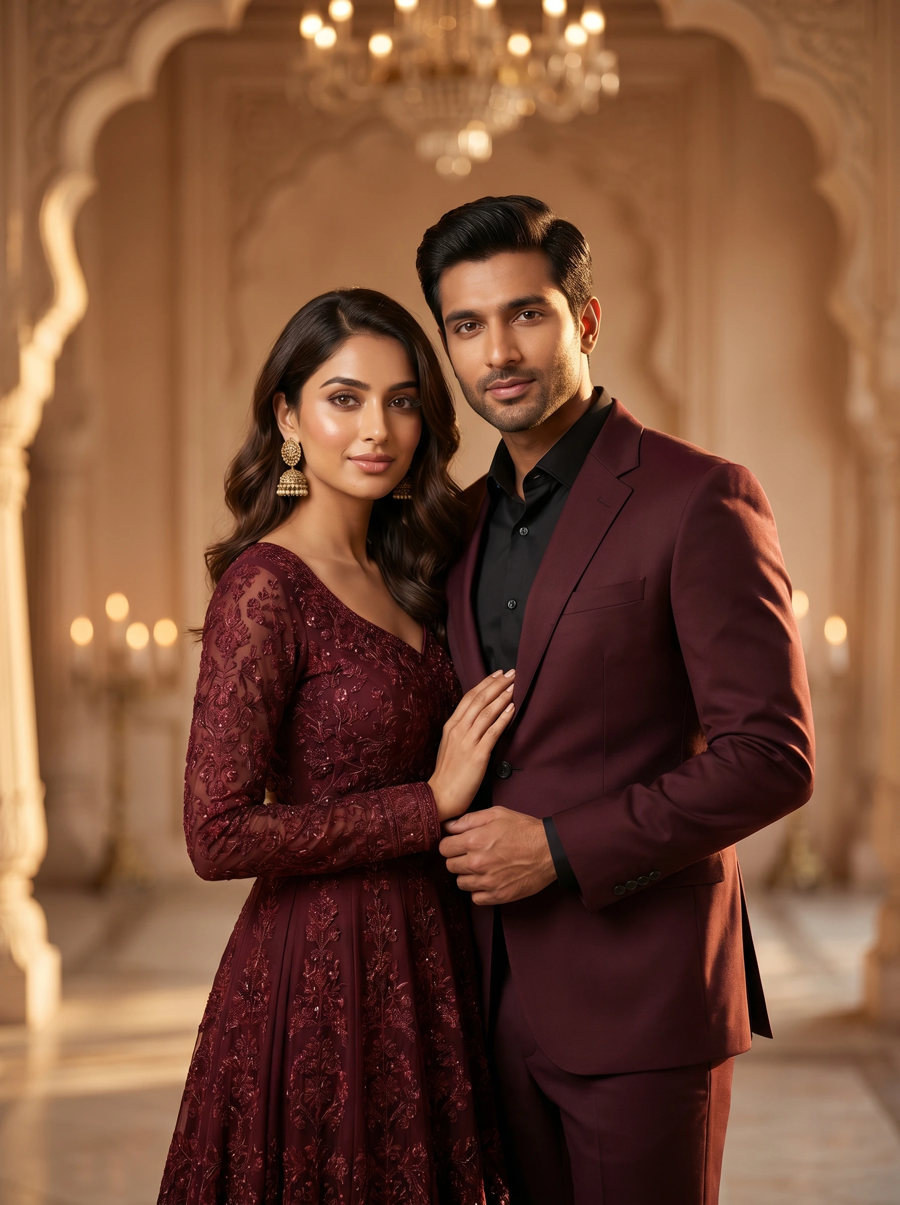 Indian Couple Portrait AI Photo Prompt for Gemini — image 4