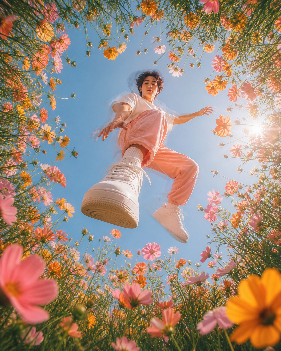Fisheye Floating Photo – Surreal Levitation AI Prompt — image 4