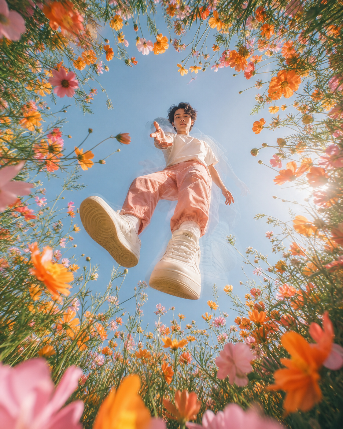 Fisheye Floating Photo – Surreal Levitation AI Prompt — image 3