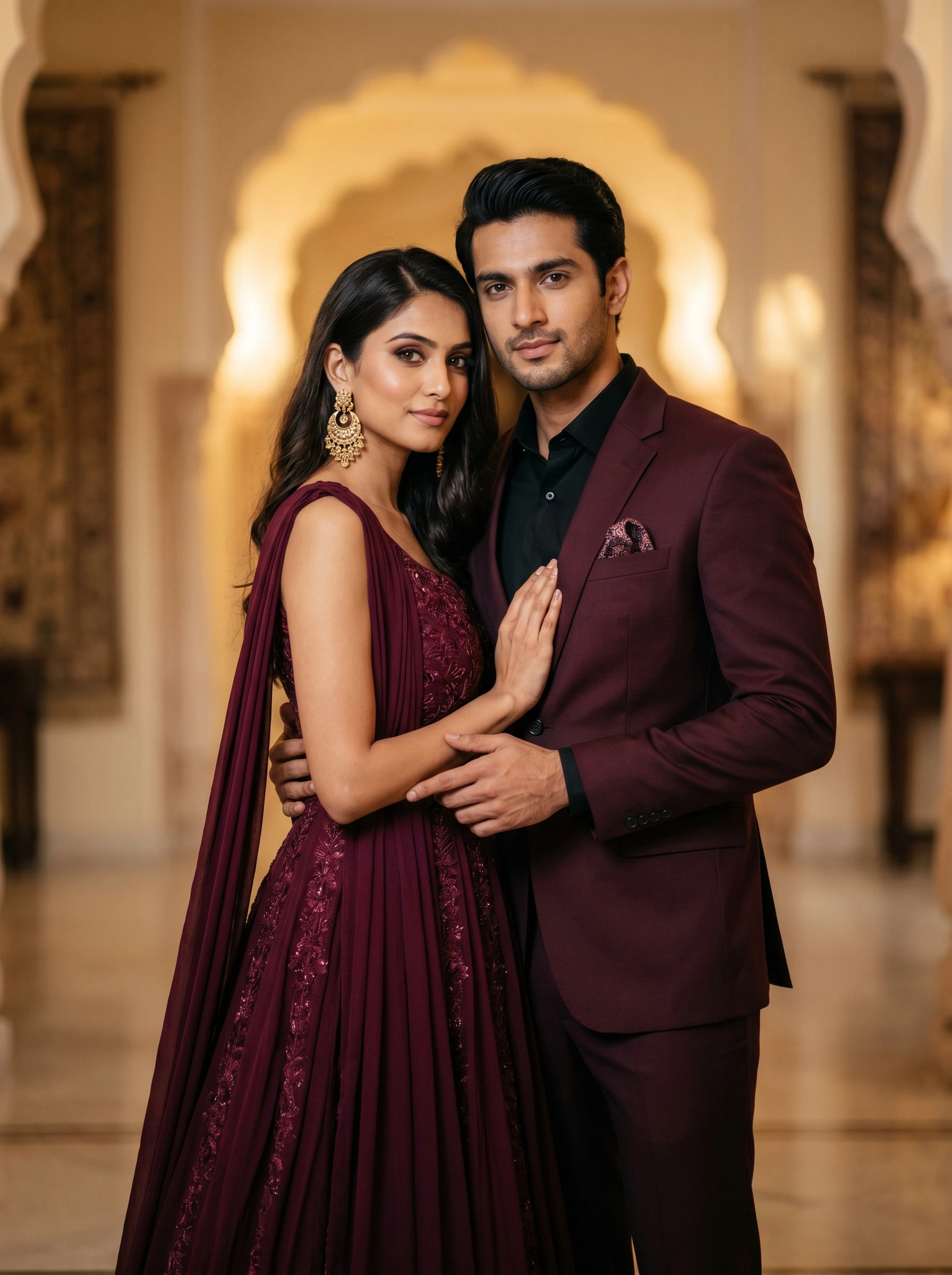 Indian Couple Portrait AI Photo Prompt for Gemini — image 3