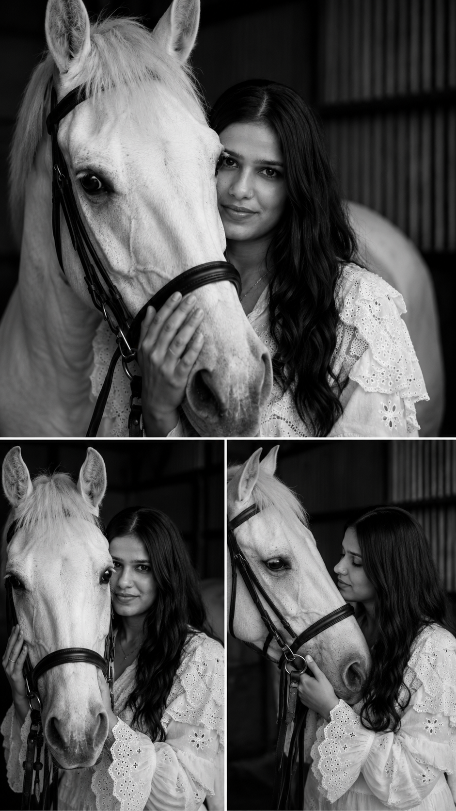 Black & White Horse Portrait AI Prompt for Gemini — image 2
