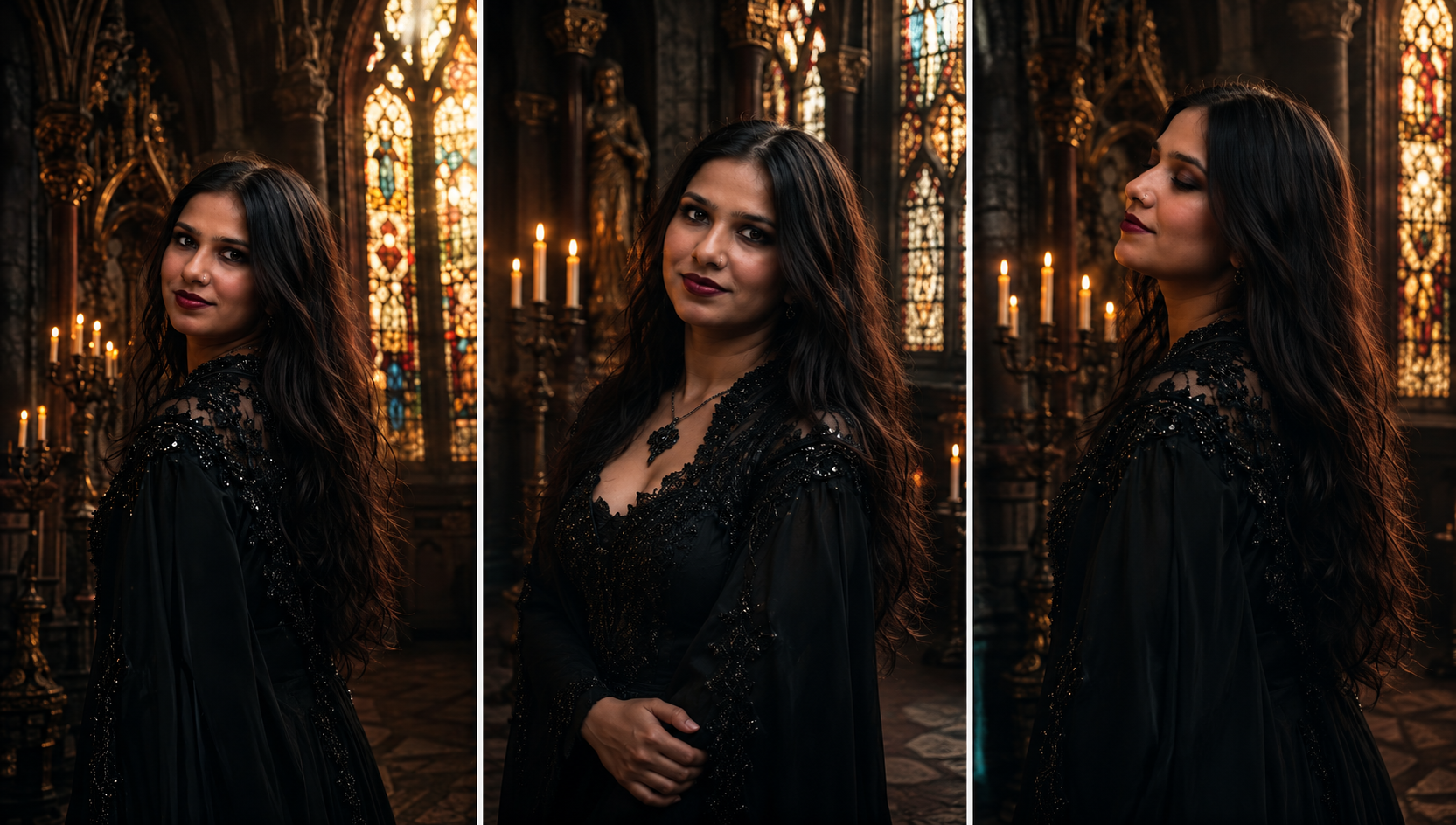 Gothic Hall Portrait AI Photo Prompt for Gemini — image 2