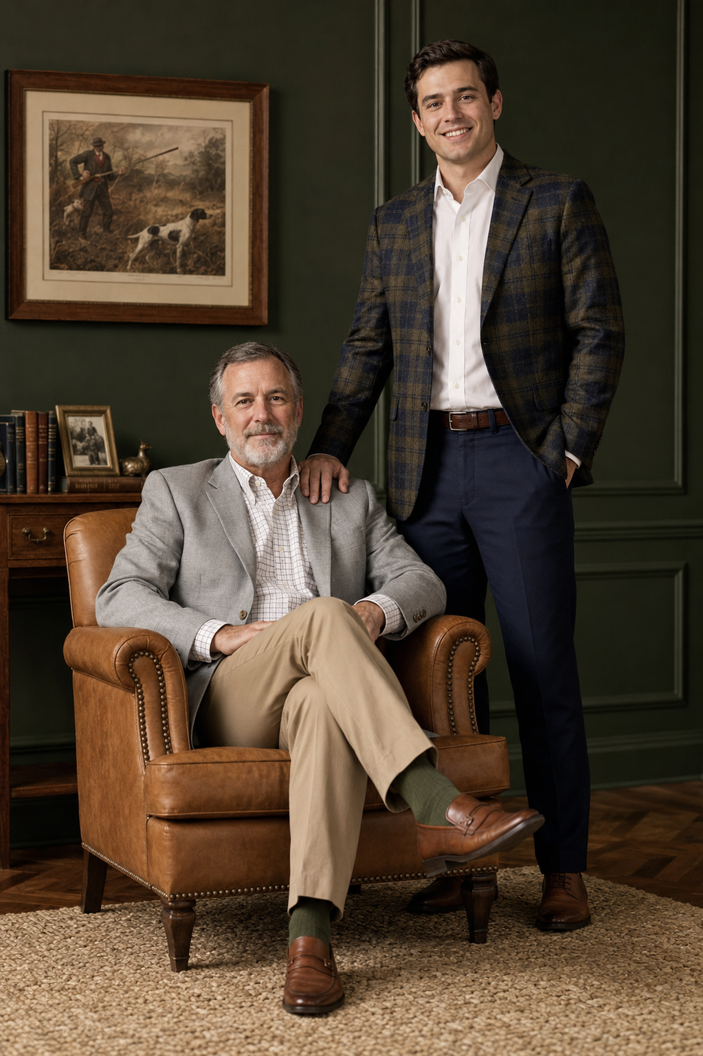 Father and Son Portrait AI Prompt for Gemini