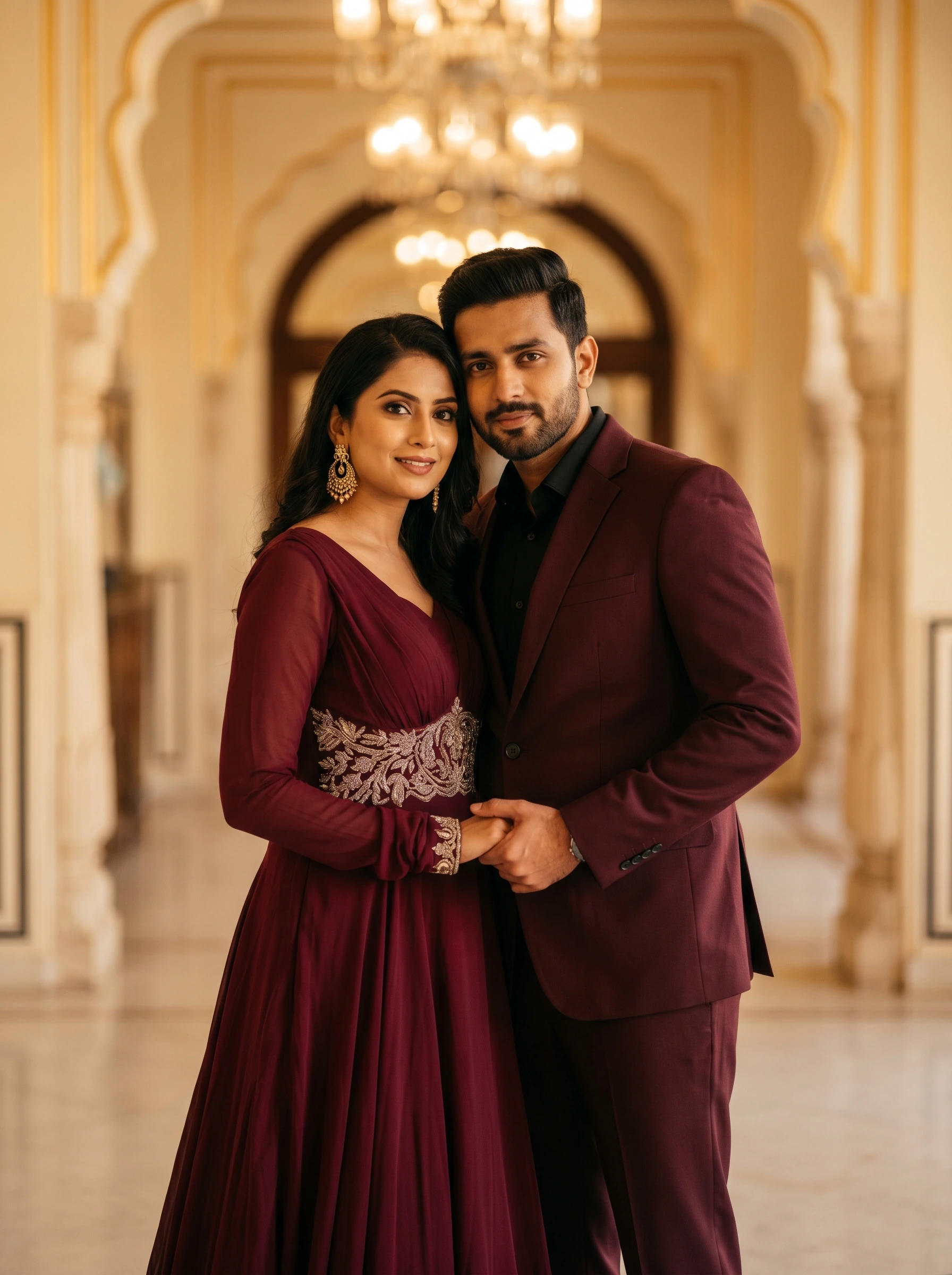 Indian Couple Portrait AI Photo Prompt for Gemini — image 1